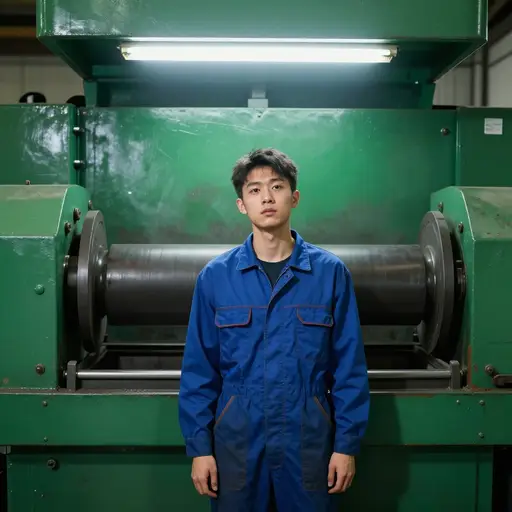 工厂机器单调的嗡嗡声让他的意识逐渐变得麻木。
