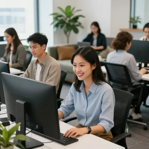 这家公司热情地采纳了新的弹性工作政策。