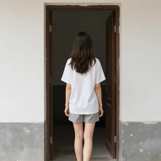 她一言不发地离开了。