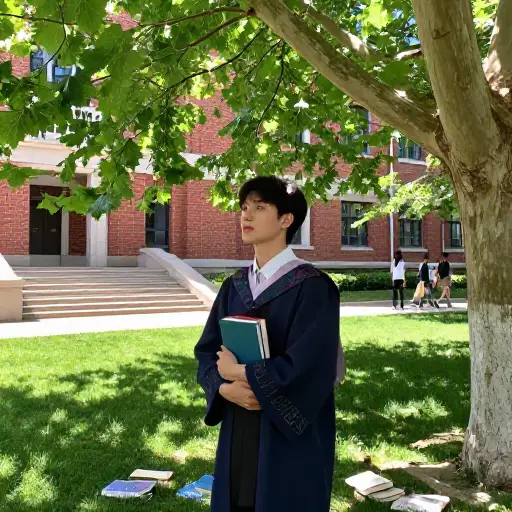他今年夏天将大学毕业。
