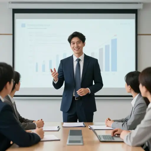 他提出想法时总是充满自信。