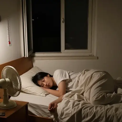 许多不眠之夜是由于没有空调的房间中强烈的热量造成的。