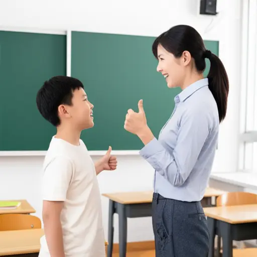 老师送给学生一束赞扬，以表彰其出色表现。