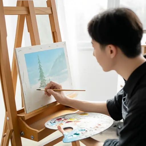 我想成为一名艺术家。