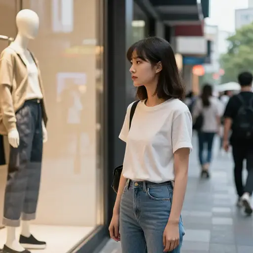 她对时尚潮流毫不在乎。