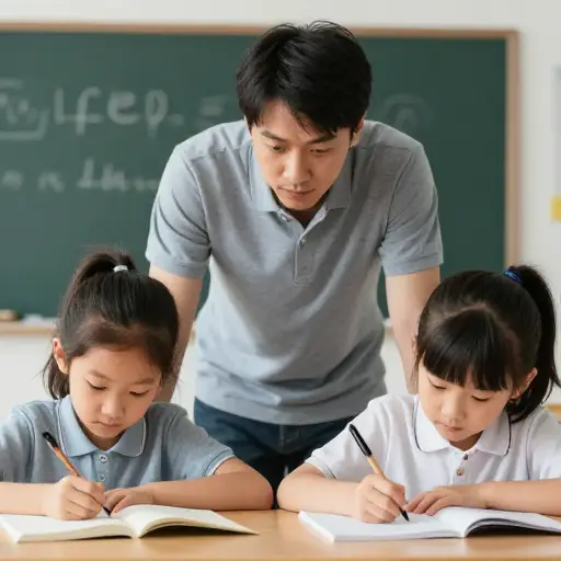 他对他的孩子们期望很高。