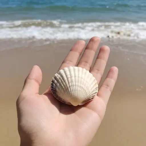 捡起这枚贝壳，我的思绪回到了那个在海边的夏天。