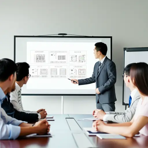 会议上他提出了几个改进产品设计的建议。