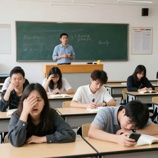 一些学生觉得冗长的讲座相当无聊。