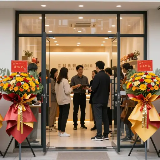 这家新店昨天正式开业。