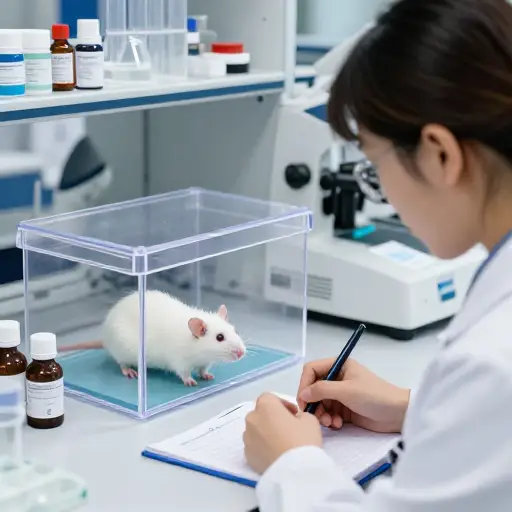 在我们使用某种药物、发胶或化妆品之前，它可能已经在动物身上测试过，以观察它们的反应。