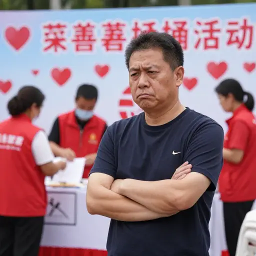 他对这个慈善活动的承诺表现出明显的怀疑态度。