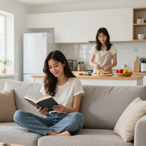 我和我的室友克劳迪娅合住一套公寓。