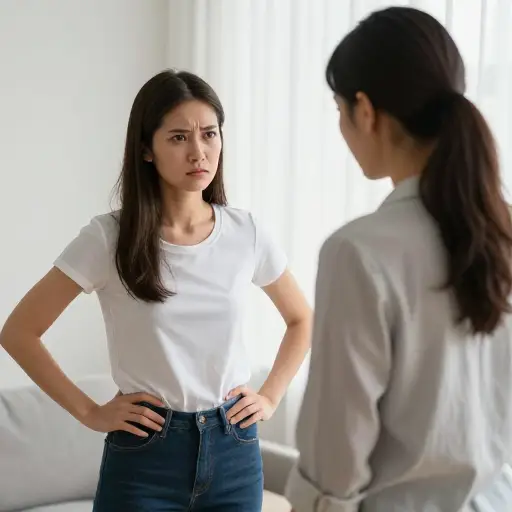 她无礼，所以我决定给她一个教训。