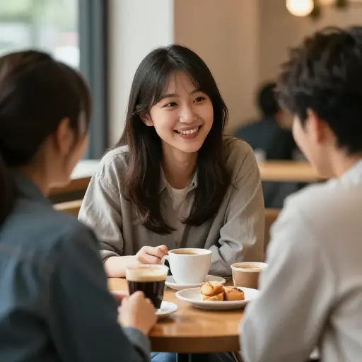 她和别人在一起时总是努力做个好伙伴。