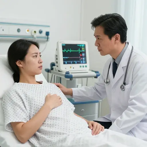 医生注意到病人有一些异常的症状。