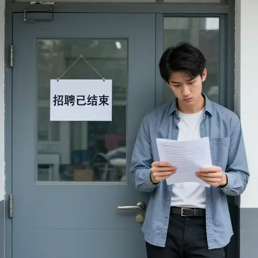 他因为申请得太晚而错过了一个很好的工作机会。
