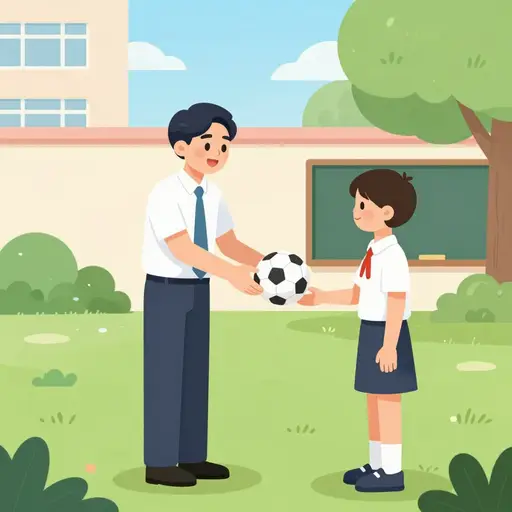 我们学校的负责人很和蔼。