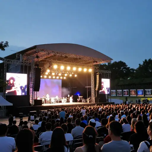 整个夏天，音乐会一场接一场地举办。