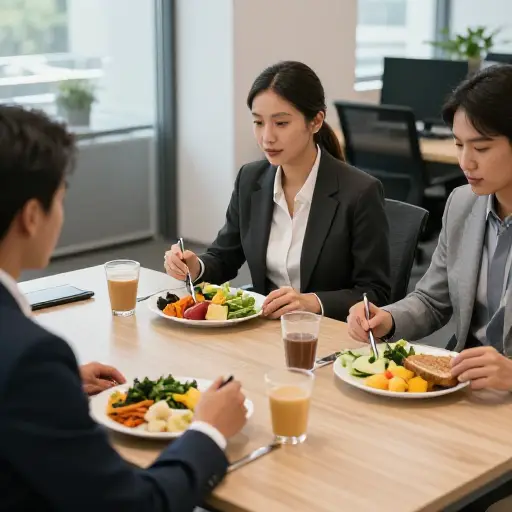 请注意，我的三位同事是严格的素食主义者。