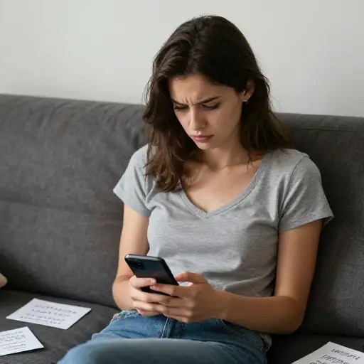她因为没有受邀参加聚会而生气。