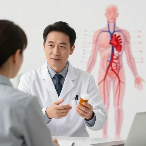 医生解释说，这种药物通过促进全身的血液循环来发挥作用。