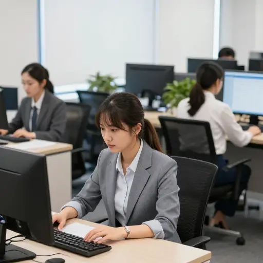 女性占该行业劳动力的近一半。