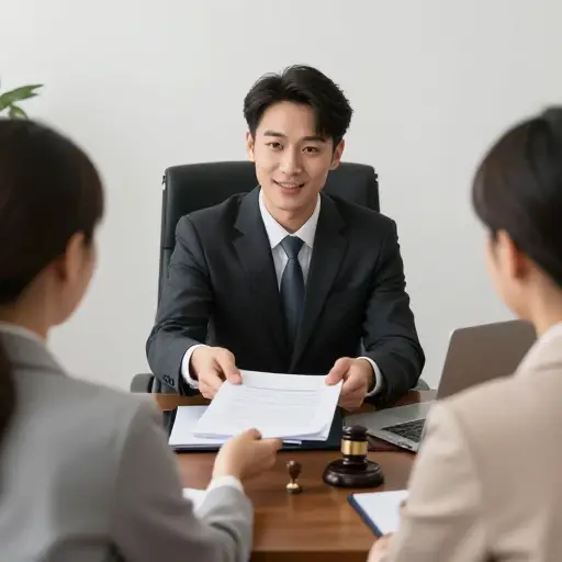 律师帮助他们完成了公司的注册手续。