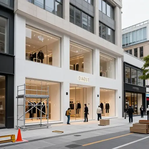 这家公司计划在明年开设多家服装专卖店。