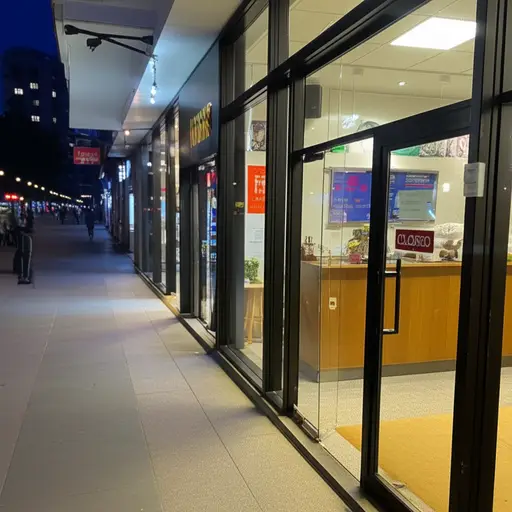 商店在下午6点关门。