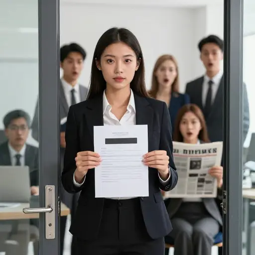 她的突然辞职成了头条新闻。
