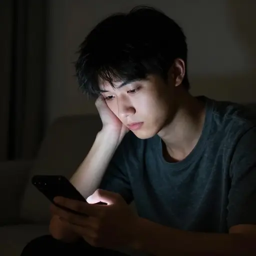 长时间使用手机会带来健康风险。