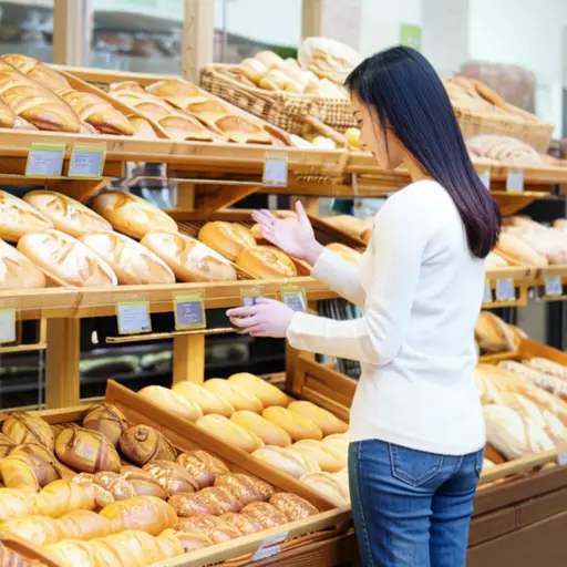 我妈妈经常在这家商店买面包。