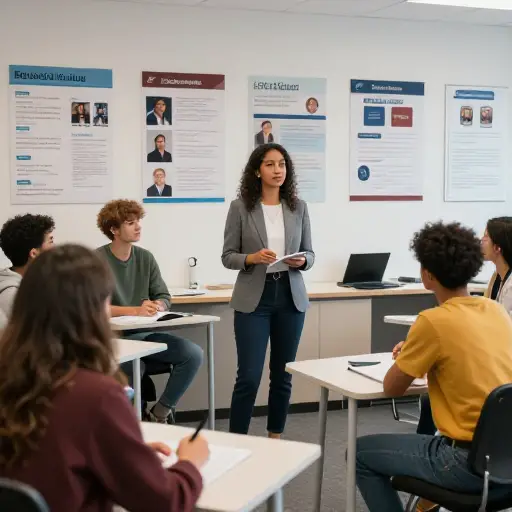 这所学校为所有学生提供优质的职业指导。