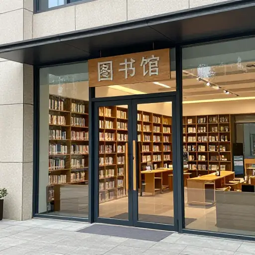 图书馆在一楼。