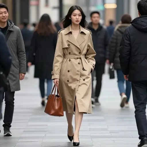 她的时尚风格相当传统，符合主流趋势。