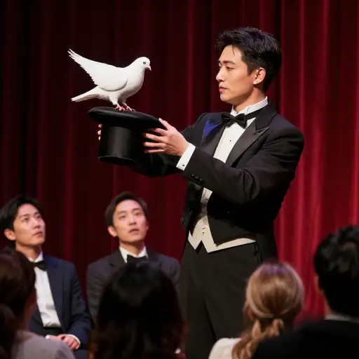 每天都有魔术表演。