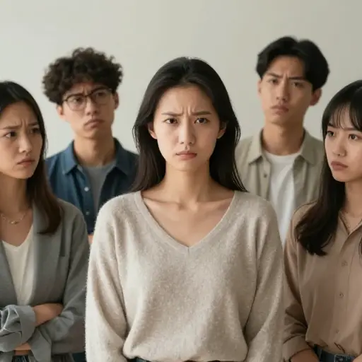 从他们的表情看，她推测他们对她很恼火。