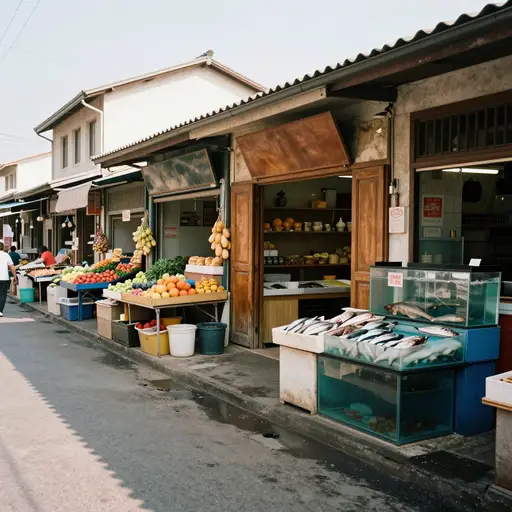 市场上有开一家好鱼店的空缺。