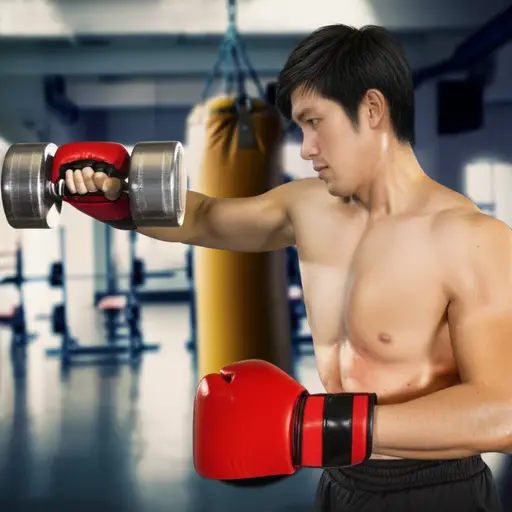 他喜欢参加一些男子气十足的运动，比如拳击和举重。
