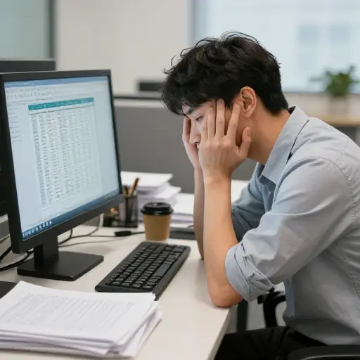 数据录入的单调例行工作很快导致了职业倦怠。