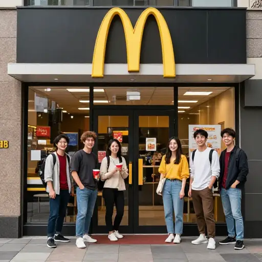 如果问现在的年轻人他们想去哪里吃午餐，很可能有很高百分比的人会回答“麦当劳”。