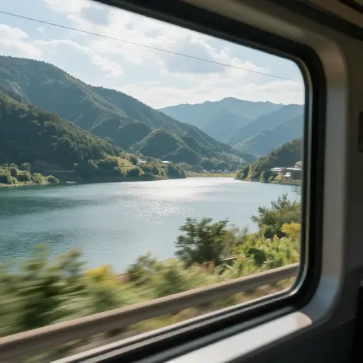 这趟火车之旅可以欣赏到山川湖泊的秀丽风光。
