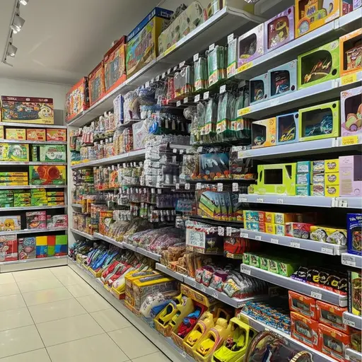 这家商店卖很多玩具。