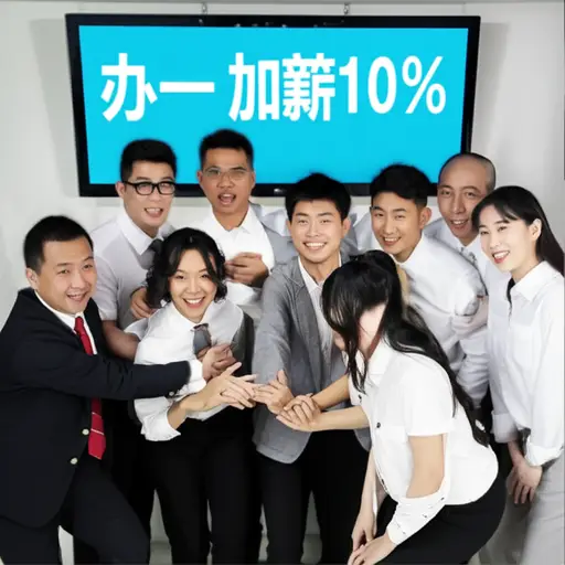 公司宣布加薪10%，员工们都很高兴。