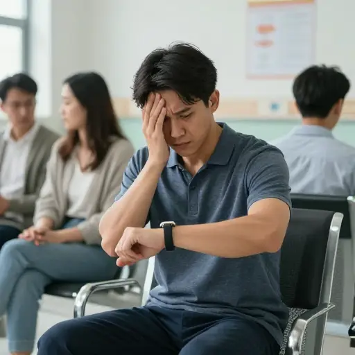 长时间等待医生真的让我很焦虑。