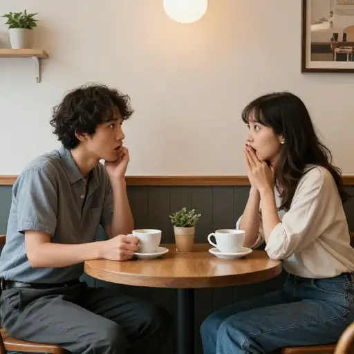我们在同一家咖啡馆相遇纯属巧合。
