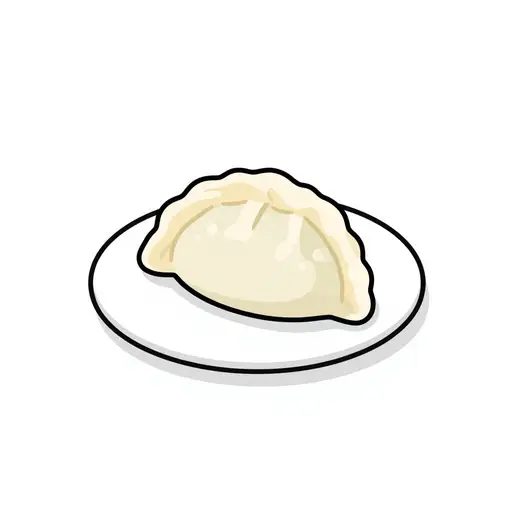这是一个饺子。