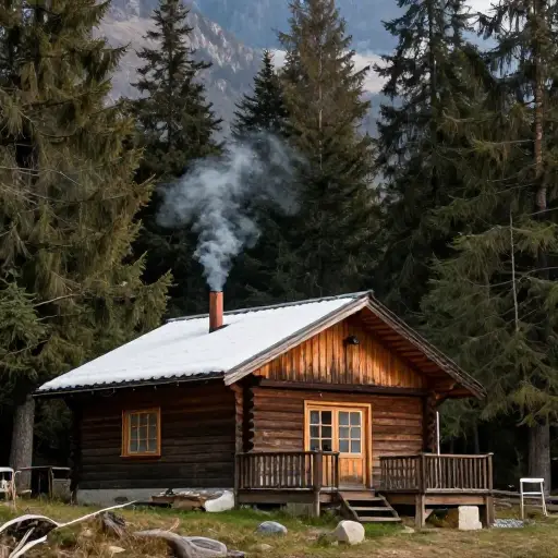 我们在一个山间小屋找到了庇护。
