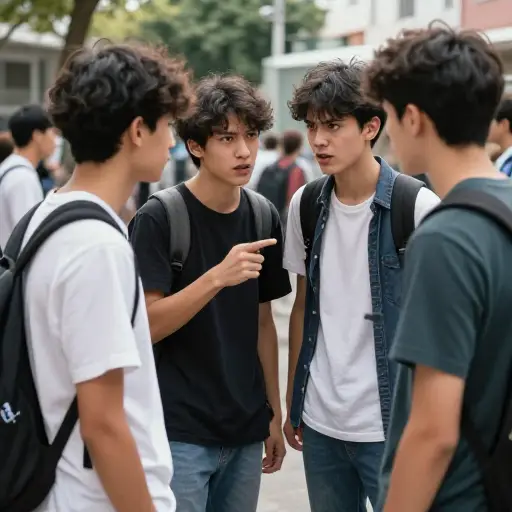 一些青少年生气时使用粗话。